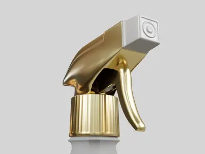 Water Sprayer White v2 Low-poly 3D model