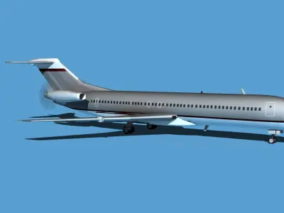 Boeing 7X7-2 Jet Fan V210 3D model