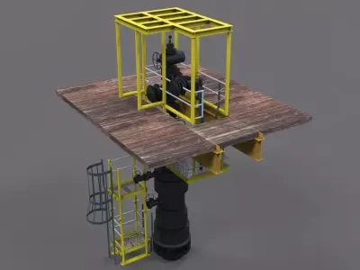 Valve access platforms Free 3D model