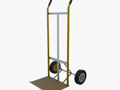 Two wheeler hand truck Low-poly 3D model