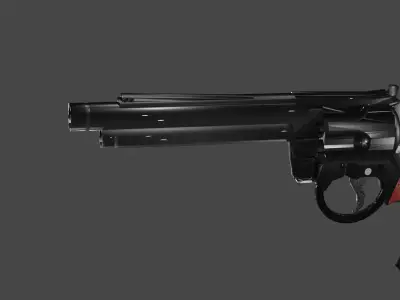 handgun revolver 3D model