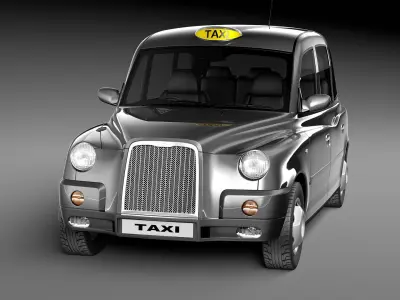 London Taxi TX4 3D model