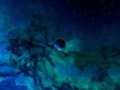 Heliophage Expanse Nebula HDRI 16k 360 degree 3D model