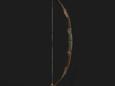 Bow 05 V2 Low-poly 3D model