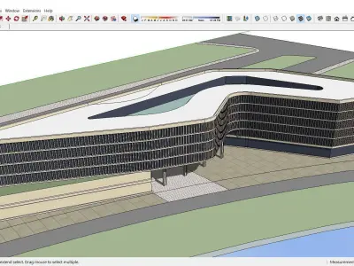 Sketchup Office building H9 3D model