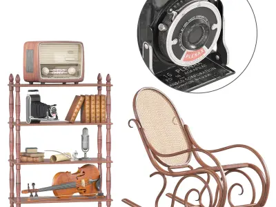 Antique Decorative Set 3D model