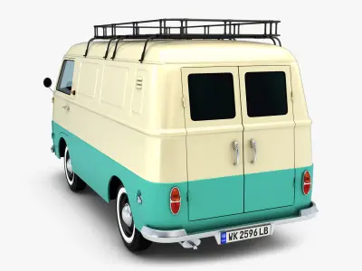 Retro Van v 1 3D model