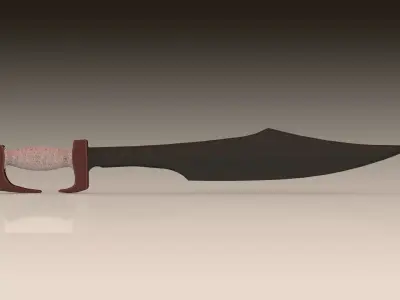 Leonid Sword Sparta Spartan King 300 Spartans Weapon Melee 3D model