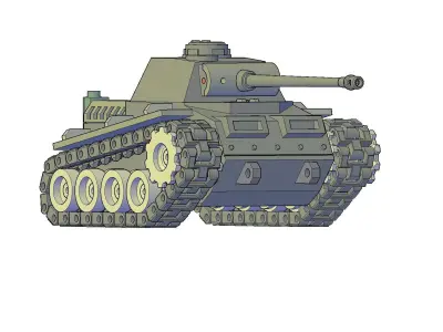 TANK MINIATURE 3D print model purchase