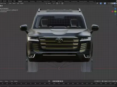 Land Cruiser   Low-poly 3D model