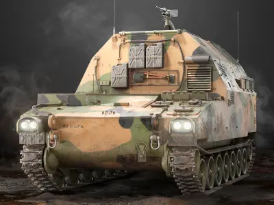 M992 Field Artillery Ammunition Support Vehicle PBR 3D model purchase