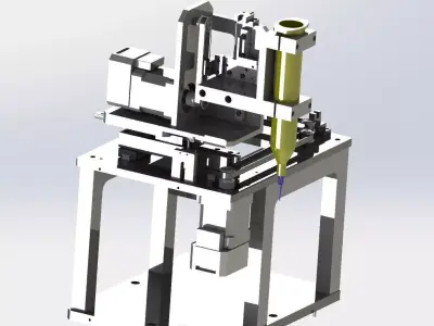 Three axis belt mechanism 3D model