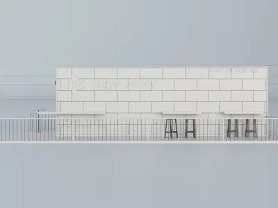 Module house post office 3D model
