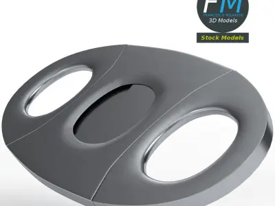 Guillotine cigar cutter 3D model