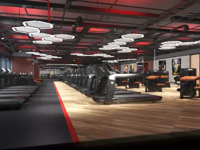 Gym Club 28 3D model