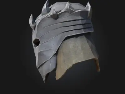 Warrior Dreadhelm  3D Model of Fearsome Battle Armor 3D model
