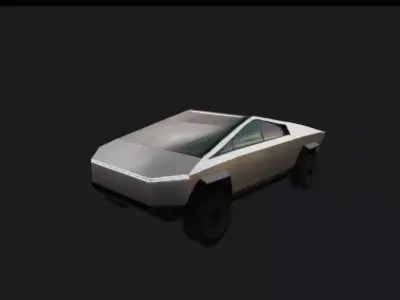 Electric Pickup Truck 3D Model 3D model