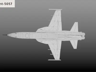 Northrop F-5E tiger 2 Low-poly 3D model