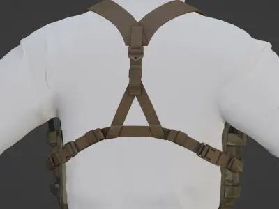 Tactical Assault Panel Low-poly 3D model