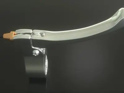 Handbrake handlebar lever 3D model