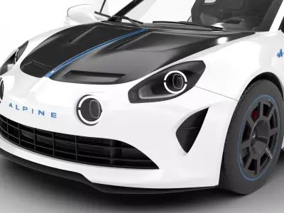 Alpine A110 R Le Mans Edition 2023 HQ 3d model 3D model