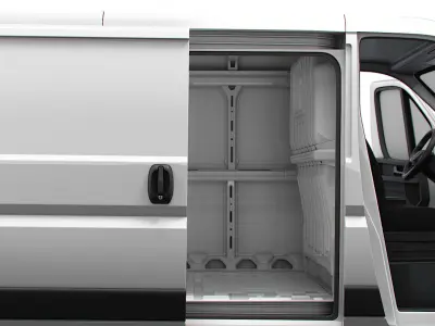 Peugeot e Boxer Van L2H1 HQ Interior 2025 3D model