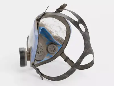 -Gas Mask - Dirty- 3D model