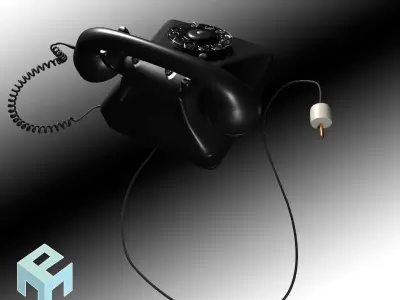 Vintage Telephone 3D model