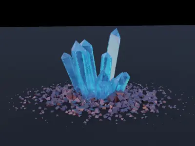 Crystal Pack 30 unique pcs 3D model