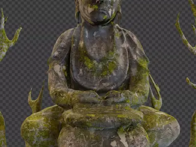 Buddha 3d sculpture antique 3D model
