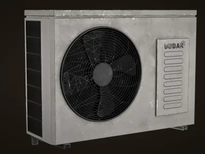 Air conditioner PBR Game Ready Low-poly 3D model
