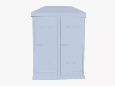 Electric Control Panel Box Low-poly 3D model