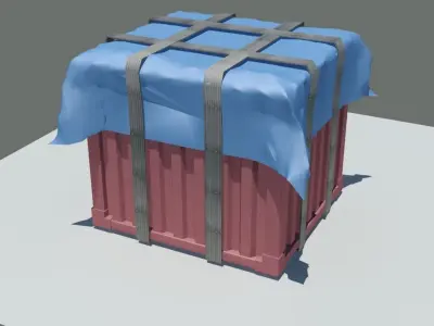 PUBG AIR DROP BOX 3D MODEL Low-poly 3D model