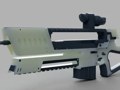 G36S  submachine gun Low-poly 3D model