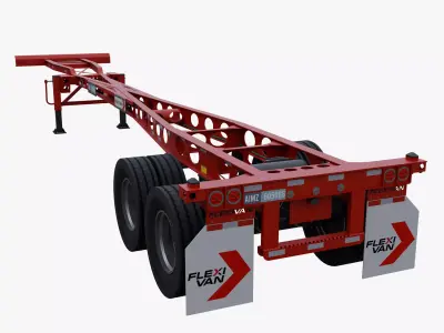 Flexi Van X Lightweight Chassis Low-poly 3D model