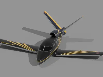 power rangers plane Low-poly 3D model