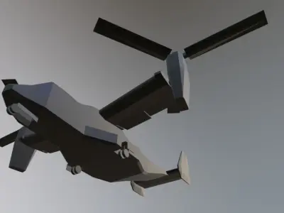 V22 Osprey  Low-poly 3D model