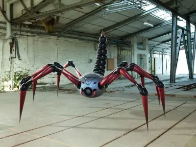 Spider Scorpion Bot Free low-poly 3D model
