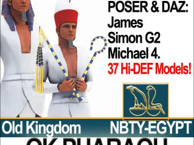 Ancient Egypt Pharaoh Collection 3D Model Pack