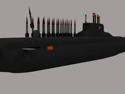 Russian Typhoon Class 3D model