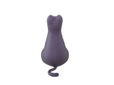 Sitting Cat 001 3D model