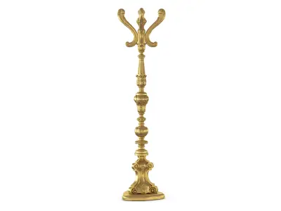 Gold Coat Tree 3D model