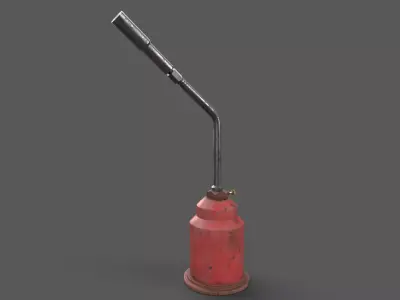 Gas Torch Blowtorch  Low-poly 3D model