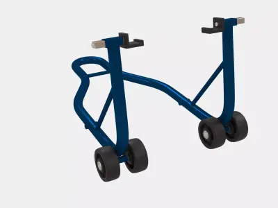 Paddock Stand Low-poly 3D model