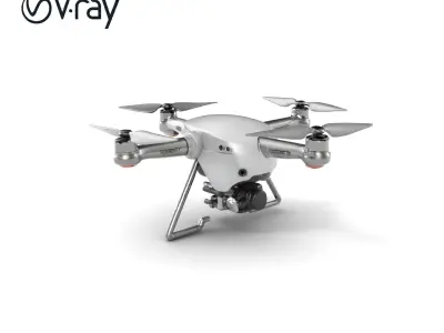 Hovering Reconnaissance Drone Spherical Chassis Model Pack Low-poly 3D model