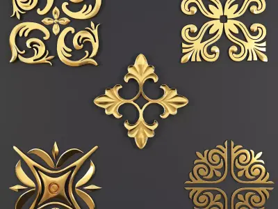 Trim Ornament 01 Free 3D model