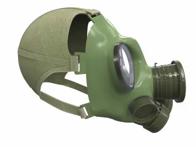 Gas Mask 01 3D model