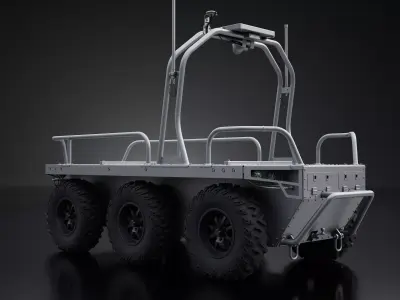 Ratel H UGV High-Poly 3D model
