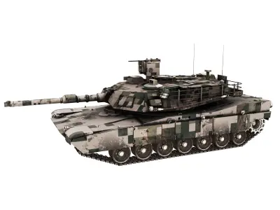 ABRAMS Low-poly 3D model