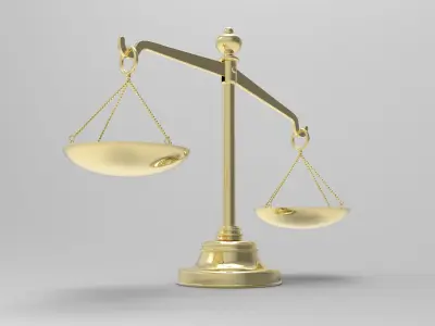 Justice Balance Scale 3D model